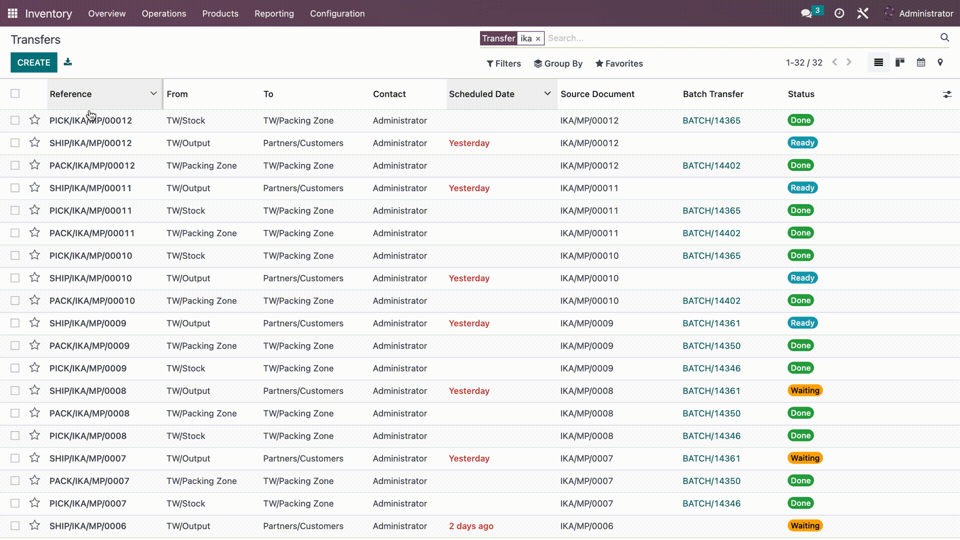 Odoo Add To Batch Transfer Delivery Order