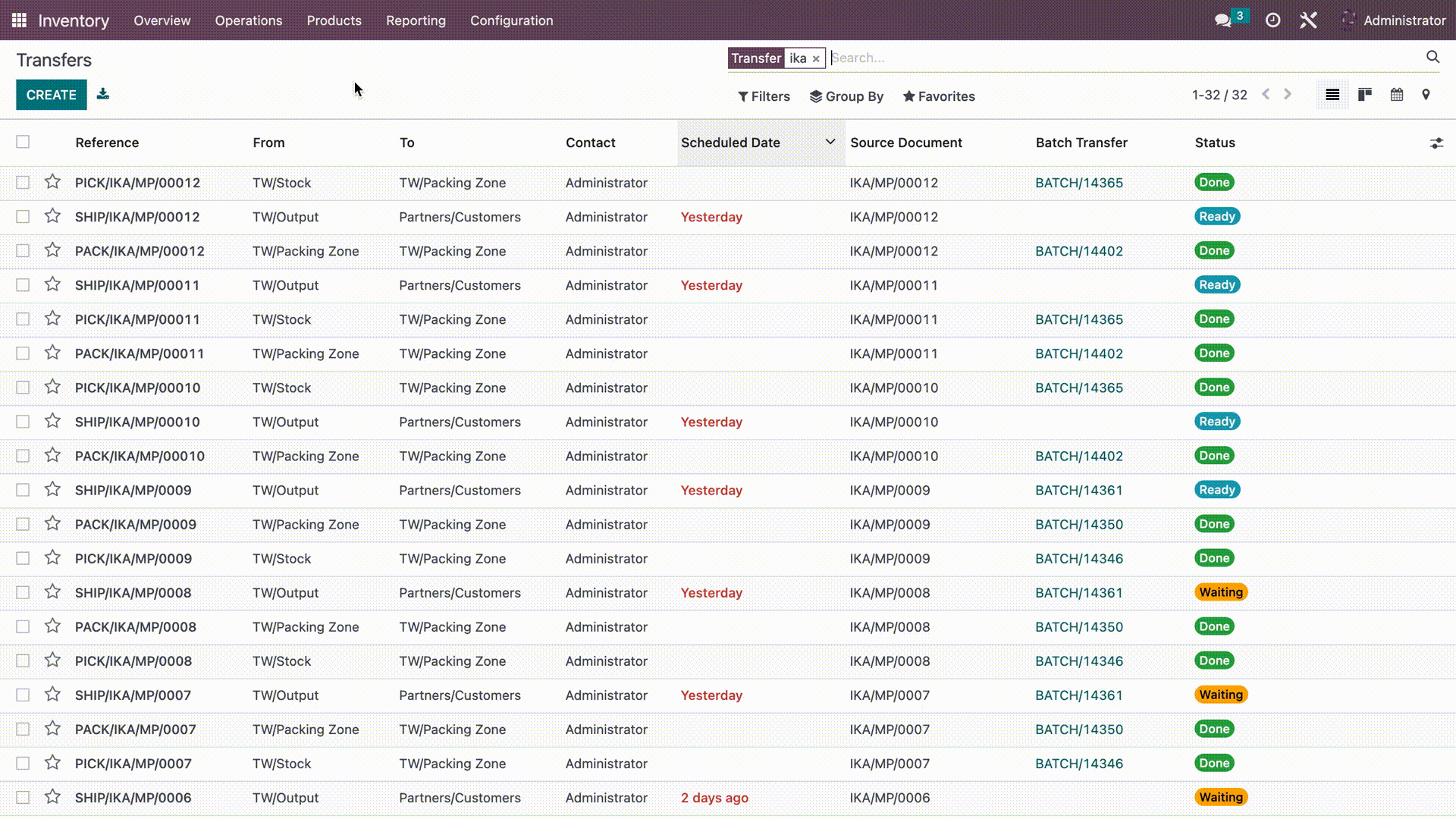 Odoo Batch Transfer Delivery Orders 3-Step