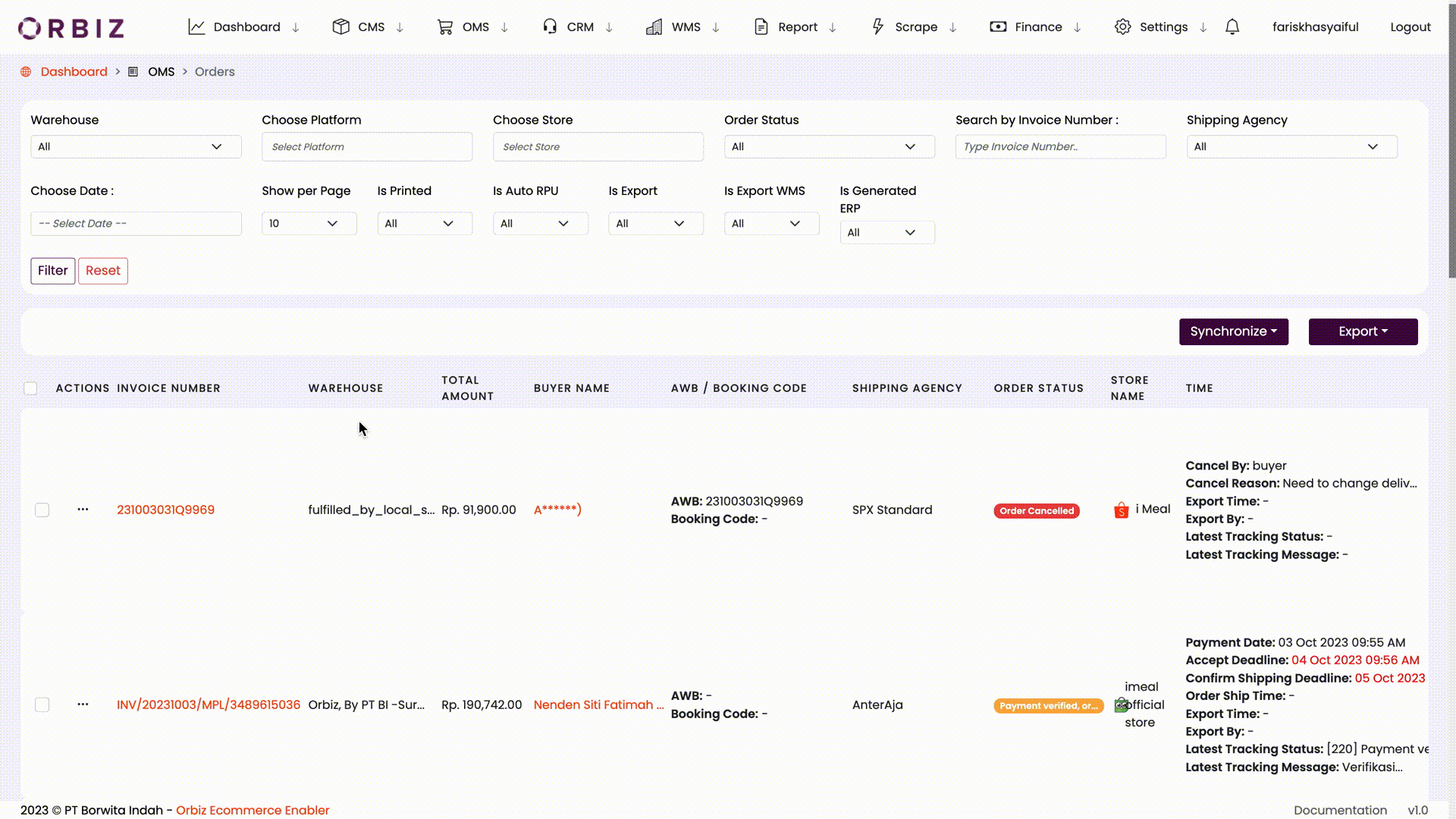 Invoice Details