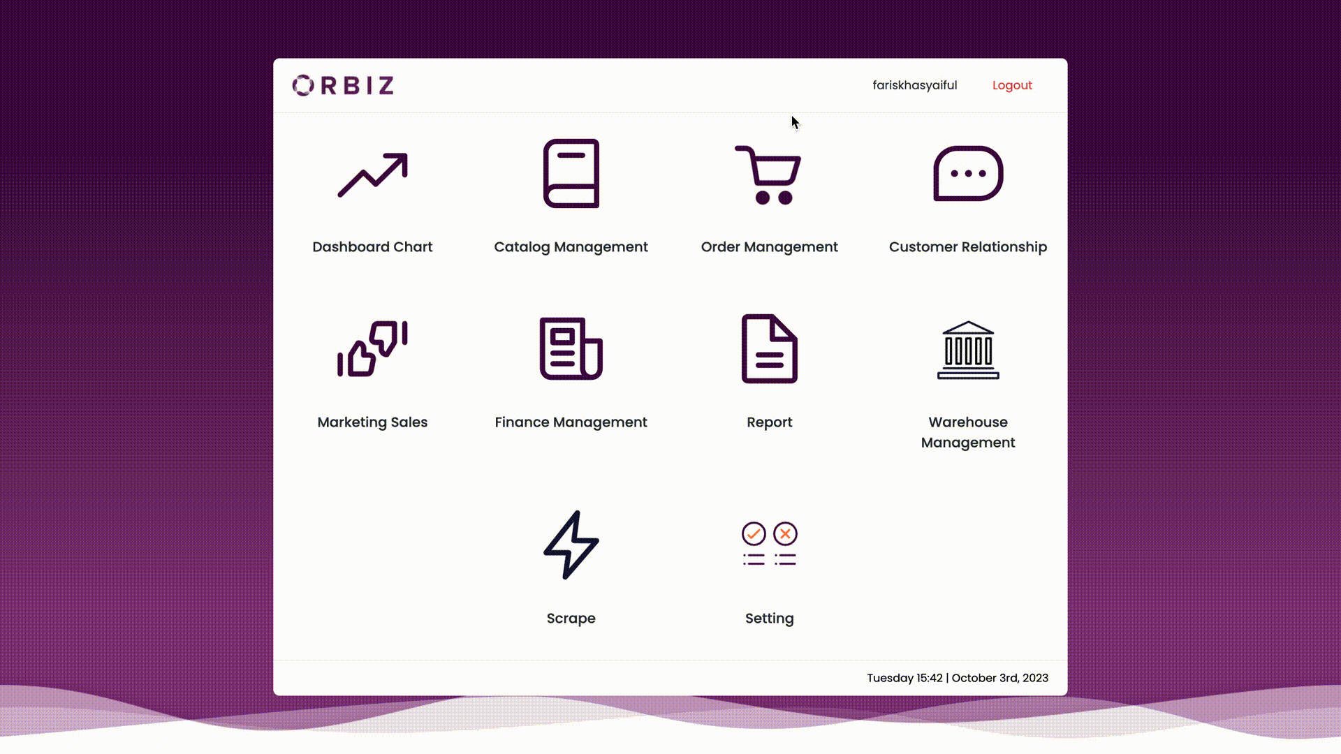 Dashboard Order vs Invoice